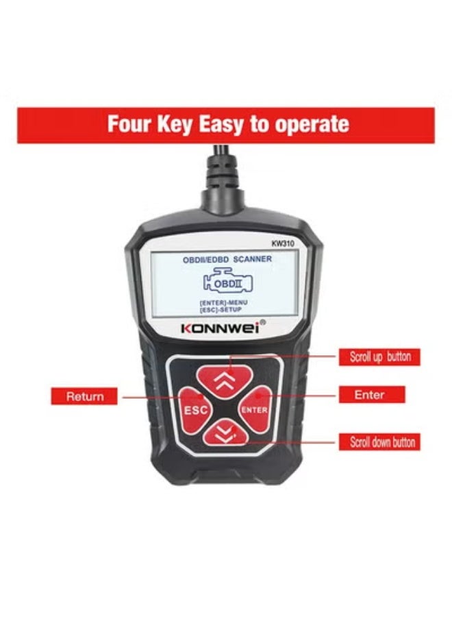 KONNWEI KW310 Universal Car Scanner Professional Automotive Code Reader Vehicle CAN Diagnostic Scan Tool - Image 3